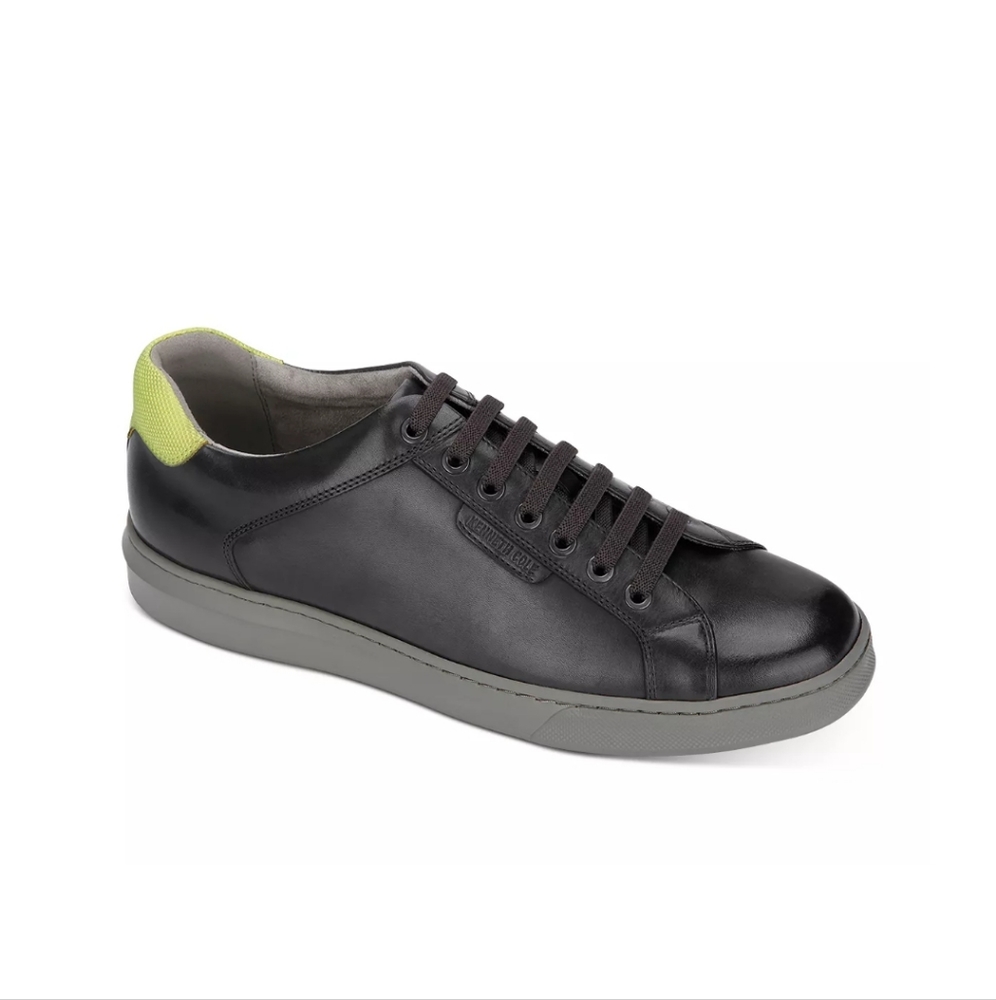 Kenneth Cole New York Men's Liam Leather Low-top Tennis Sneakers, Size 12